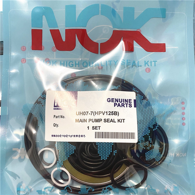 Cao su UH07 7 Bộ phớt máy bơm thủy lực chính HPV125 Van điều khiển Boom Cylinder Seal Kit